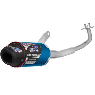 Imagem de Escapamento Pro Tork Powercore 3 Steel Technology Biz 100 2015, AZUL, 