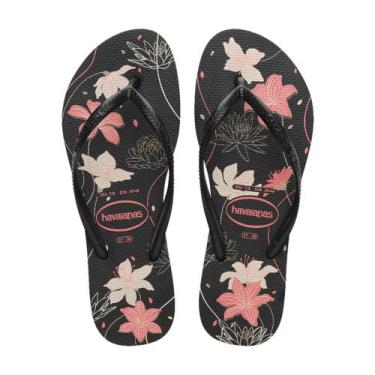 Imagem de Chinelo de Dedo Florido Slim Organic FC Havaianas