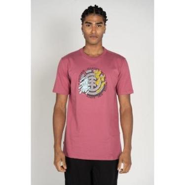 Imagem de Camiseta Element M/C Fire Water Rosa-Rosa-M-Masculino