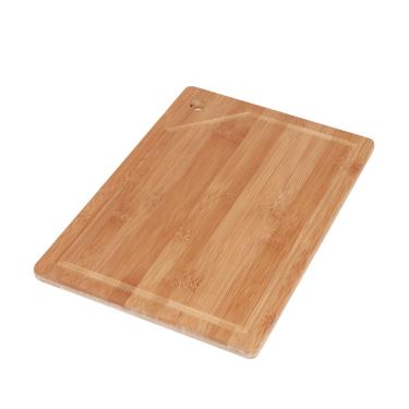 Imagem de Tábua de Corte Retangular Mor Bamboo 35×25?cm Ecológica Higiênica com Canal para Líquidos