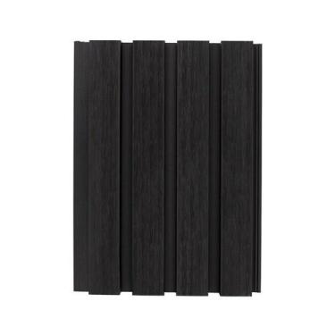 Imagem de Painel Ripado Externo em Placa 21,9x290cm (3,17m²) WPC Preto Casa Gras