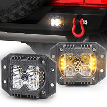 Imagem de Módulos de LED de montagem alinhada, combo MOVOTOR de luzes offroad para dirigir com mbar separado sólido/estroboscópico, luzes de ré, cubo de luzes de trabalho para caminhão, Jeep ATV SUV 4x4