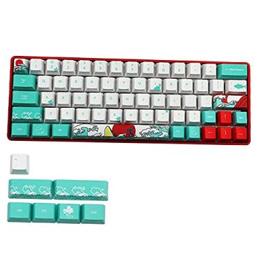 Imagem de MERIGLARE 71 - Sublimação PBT Set para GK61 GK64 RK61, substitua as próprias teclas do, seu mais, inglês