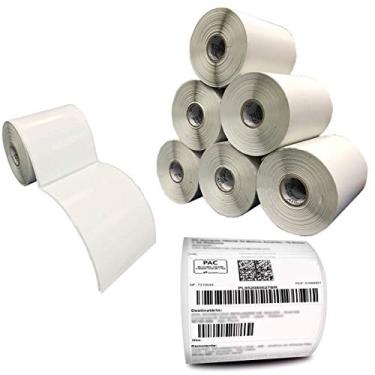 Imagem de Caixa 10 Rolos Etiqueta Adesiva 100x150 Couche