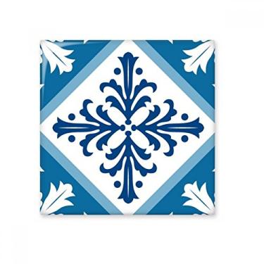 Imagem de Talavera Adesivo brilhante de azulejo de cerâmica com ilustração de flores decorativas