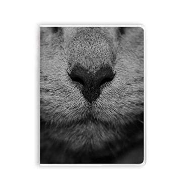 Imagem de Caderno com foto de gato de animal, capa de chiclete, diário de capa macia