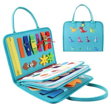 Imagem de Placas Sensoriais para Crianças | Dinosaur Montessori ocupado placas,Brinquedos aprendizagem pré-escolar, atividades para bebês, viagem para meninos e Iscork