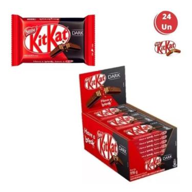 Imagem de Chocolate Kit Kat Dark 41,5g Caixa C/24 Unidades - Nestlé