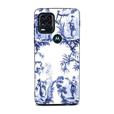 Imagem de Compatível com Motorola Moto G Stylus 5G Case, Blue Willow Oriental Chinoiserie Oriental à prova de choque, design transparente, capa protetora fina e macia