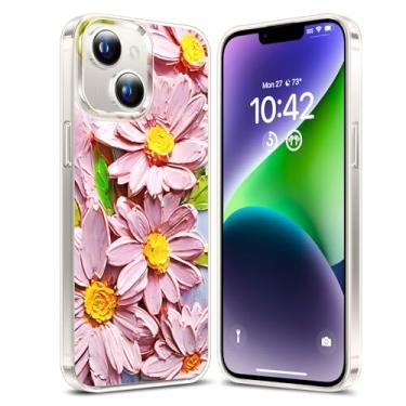 Imagem de YSLBWLE Capa Magnética para iPhone 14 Transparente, [Compatível com Magnética] Capa Magnética Fina e Militar Sakura 25-ip14-05