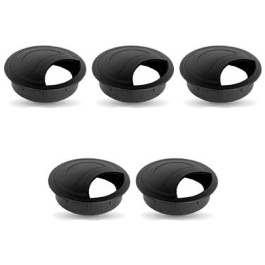 Imagem de Kit 5 Passa Fio Cabo Elétrico Para Mesa De Escritório Balcão Mesa Computador