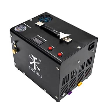 Imagem de Compressor de ar TUXING PCP, 4500Psi 30Mpa, sem óleo/água, transformador integrado/sistema de drenagem, usa energia de 12V CC integrada, para pistolas de ar PCP