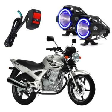 Imagem de Kit Farol de Milha Moto para CBX 250 Twister 2001 2002 2003 2004 2005 