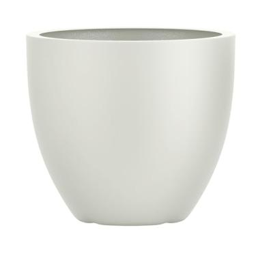 Imagem de Vaso Fibra De Vidro 45cm Viena M Estilo Vietnamita Plantas (Off White Fosco)