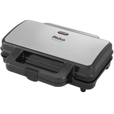 Imagem de Sanduicheira e Grill 2 em 1 PGR02 Philco Com Luz Indicadora 127V, Cinz