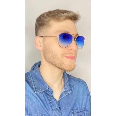 Imagem de Óculos De Sol Masculino Aviador Armação Metal ul - Palas Eyewear