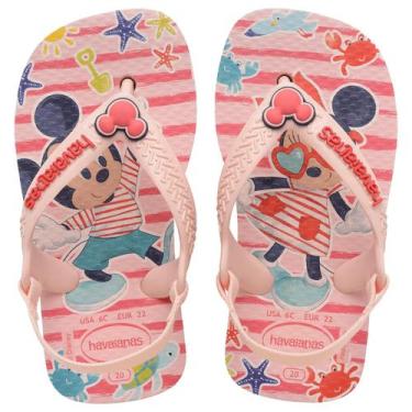 Imagem de Havaianas Baby Disney Classic Mickey, Minnie e Ariel, 21, Rosa