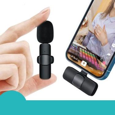 Imagem de Microfone Lapela Sem Fio Wireless Compativel Iphone Ipad Lightning - I