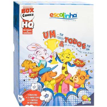 Imagem de Livro - Escolinha HQ BOX: Um por todos & todos por um mundo ainda melh
