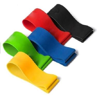 Imagem de  Kit 5 Mini Bands Borracha Elastico Extensor Super Bands - BCS