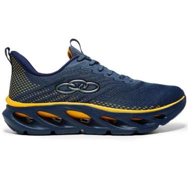 Imagem de Tênis Olympikus Diffuse 5 Masculino - Azul Petróleo e Amarelo, 38