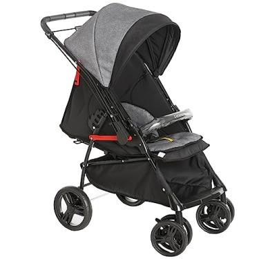 Imagem de Carrinho de Bebê Maranello II até 15Kg Preto/Cinza 1381PRC Galzerano