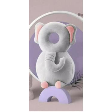 Imagem de Almofada Mochila Protetor Cabeça Bebe  - Infantil Baby, Elefante
