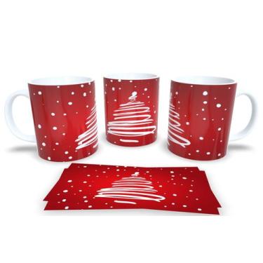 Imagem de Canecas de Porcelana Personalizadas Arvore de Natal - Estampa Sublimad