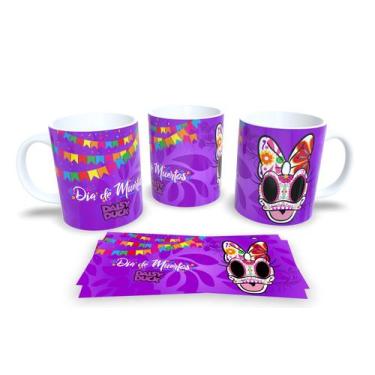 Imagem de Canecas de Porcelana Personalizadas dia dos Mortos - Estampa Sublimada