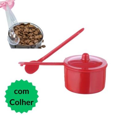 Imagem de Panelinha de Brigadeiro+Colher Panelinha Acrílica Lembrancinha Mini pa