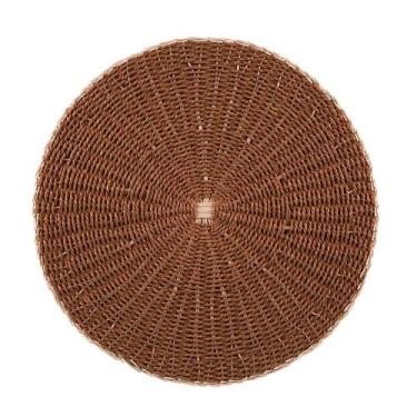 Imagem de Jogo Americano Sousplat em Rattan Marrom Wolff 38cm