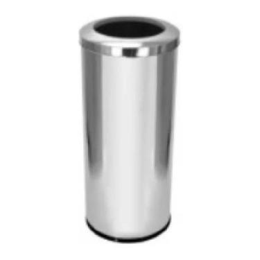 Imagem de Lixeira inox para escritório 40 litros tampa aro - ONIXLIMP