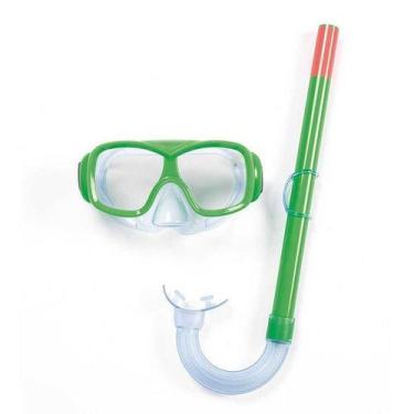 Imagem de Kit De Mergulho Snorkel + Máscara Infantil Bestway - Verde - Best Way
