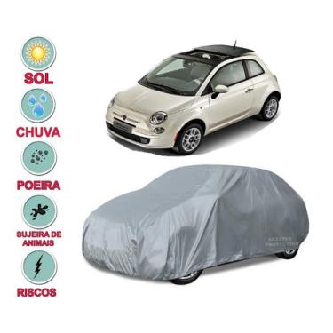 Imagem de Capa Cobrir Carro Fiat 500 Impermeável Proteção Bezzter