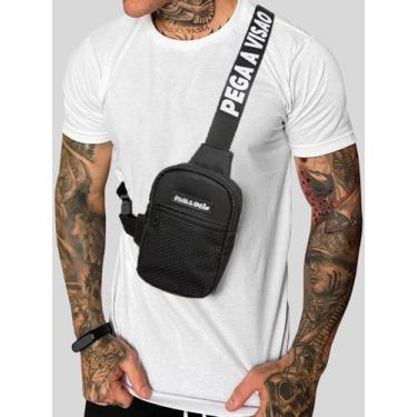 Imagem de Shoulder Bag Masculina Mini Bolsa Necessaire Basica Pega a Visão, Únic
