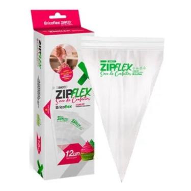 Imagem de Saco de Confeitar Descartável 32cm com Fecho Hermético 12 Peças (Ideal