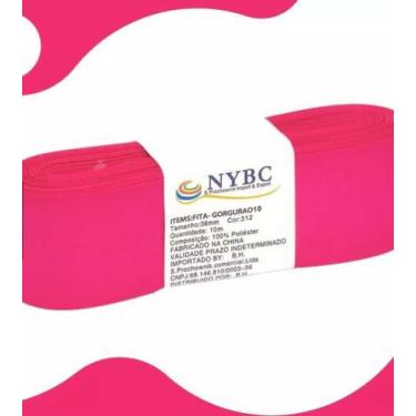 Imagem de Fita Gorgurão Artesanato Laço 10m 22mm Cores Variadas Nybc, Rosa Choqu