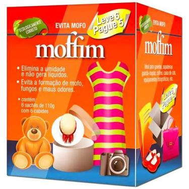 Imagem de Evita Mofo Neutro Elimina Umidade 110 Gramas Leve 6 Pague 5 - Moffim, 