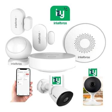 Imagem de Alarme S/Fio Casa Inteligente Wifi Smart Iss 1001 Intelbras c/câmera i