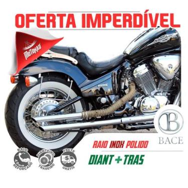 Imagem de Kit de Raio Inox Bace Shadow 750 Diant. + Tras. ABS (4,0mm)