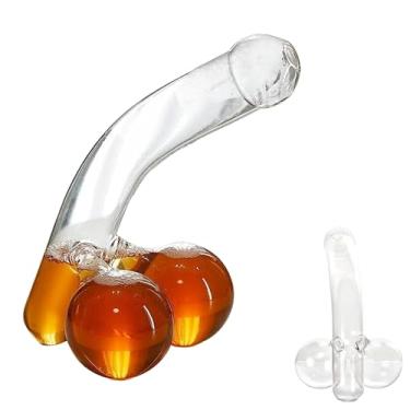 Imagem de Garrafa de garrafa de uísque engraçada, recipiente de vidro exclusivo para uísque, bourbon, vinho, tequila, conhaque, rum e outras bebidas – acessórios de presente impertinentes
