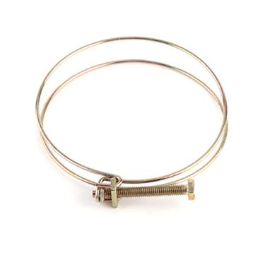 Imagem de Fixador de Encanamento de Clipe de Tubulação de Braçadeira de Farpa de Mangueira de água de Fio Duplo Ajustável para Vários Tubos (100 mm (94-100))