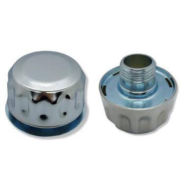Imagem de ÜREL Tampa de respiro de tanque hidráulico para reservatório de óleo e combustível – tampa de ventilação de enchimento de metal (com flange, rosca BSP de 2,5 cm, aço inoxidável de grau 304 (18/10)