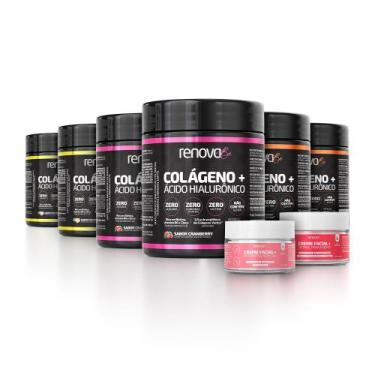 Imagem de 6 Potes Colágeno Verisol + Creme Facial Dia e Noite - Renova Be,  2 Cr