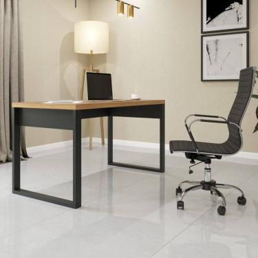 Imagem de Mesa para Escritório Industrial 135cm Freijó/Preto