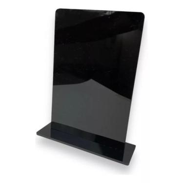 Imagem de Kit 10 Troféu Acrilico Preto 2mm 10x15cm C/base Preta - CNC Sorocaba