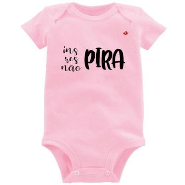 Imagem de Body Bebê Inspira, respira, não pira - Foca na Moda, Rosa bebê, G