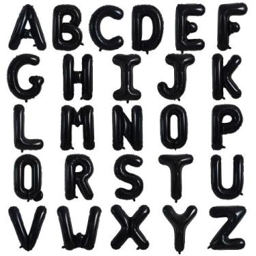 Imagem de Balões de Festa TONIFUL - 52 Peças com Letras de 16 Polegadas (A-Z)
