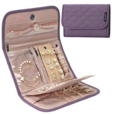 Imagem de Organizador de Jóias de Viagem BELALIFE - Porta-Jóias Roxo