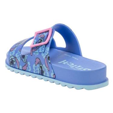 Imagem de Chinelo Slide Grendene Kids Personagem Stitch Azul, 34